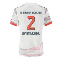 Camiseta Bayern Munich Dayot Upamecano #2 Segunda Equipación Replica 2025-26 para mujer mangas cortas